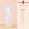 Handun Individually Wrapped Clear Disposable Bubble Tea Straws