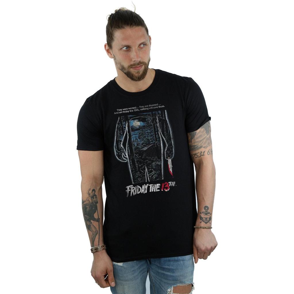 Friday 13th Mens Distressed Poster T-Shirt