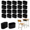 24lots Rubber Furniture Leg Cover Antislip Universals Chair Leg Protectors for Homes Office Library Use