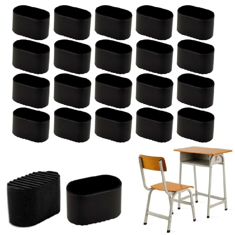 24lots Rubber Furniture Leg Cover Antislip Universals Chair Leg Protectors for Homes Office Library Use
