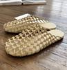 Summer Woven Hollow Flat Slippers Fashion Sandals for Women Comfort Round Toe  Mule Shoes Lightweight Beach Casual Shoe