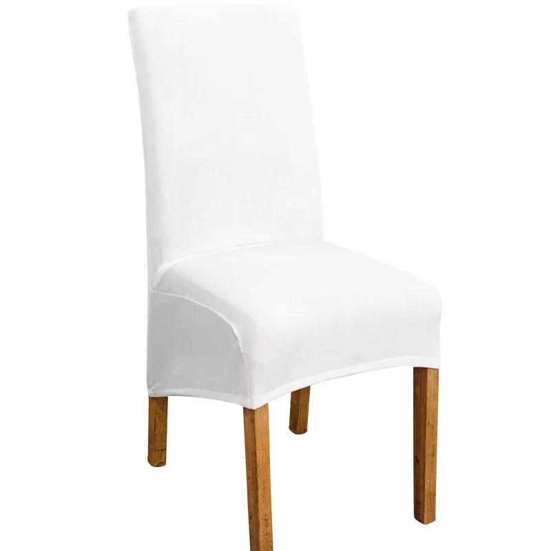 XL Size Chair Cover Big Size Velvet Fox Fabric Long Back Europe Style Seat Chair Covers for Restaurant Hotel Party Banquet