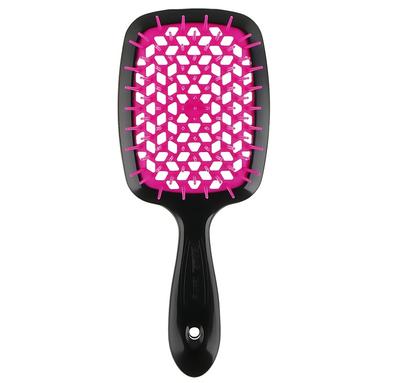 Haarbürste schwarz mit fuchsia Superbrush