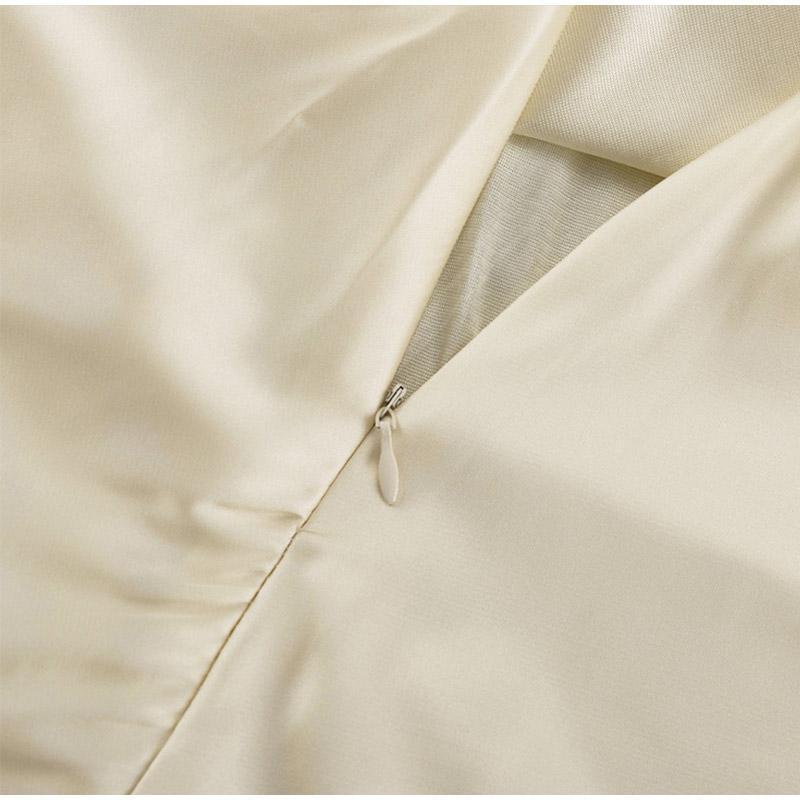 Backless Lace-Up Satin Mini Dress Women's Long Sleeve Elegant Fashion Bandage Sexy Dress Ladies Hollow Out Party Dress Ne