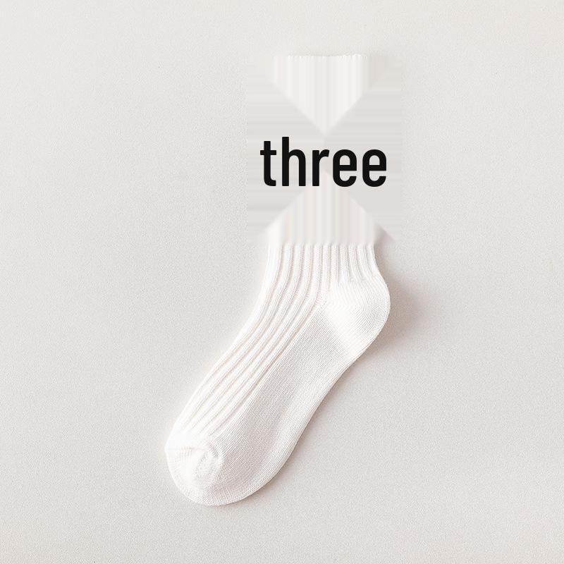 Shawn Yue Herr Cityboy Koreansk & Japansk Stil Tjockrandiga Mellanvader Sport Bomullsstrumpor