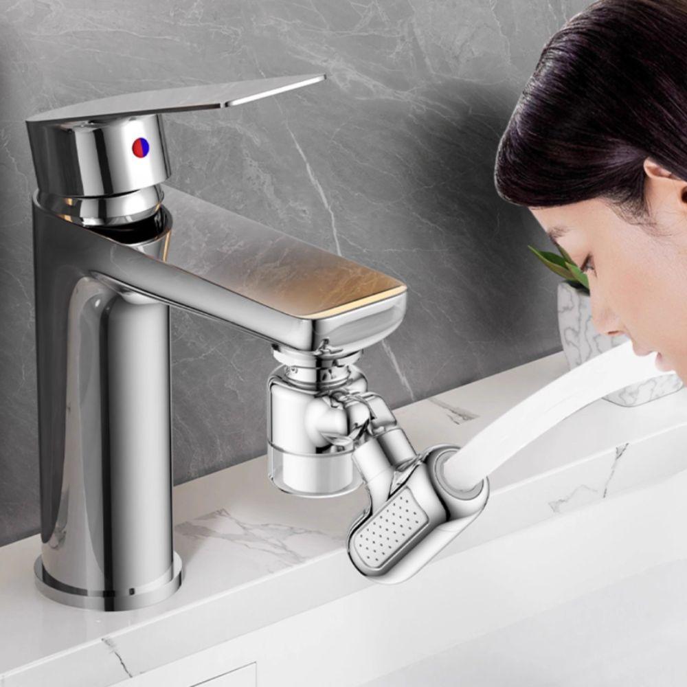 4 Modes Water Outlet Faucet Water Extension Flexible Faucet Arm Bathroom Basin