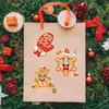 Colorful Cm2408010 Cute Gingerbread Man Stickers Perfect For Kids Birthday Parties