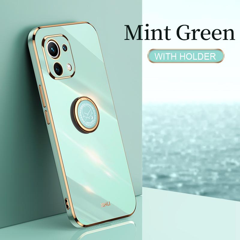 Plating Frame Phone Case On For Xiaomi Mi 11 Lite 5g NE Xiaomi11 4g 11lite 11i Mi11 I Luxury Soft Silicone Back Cover