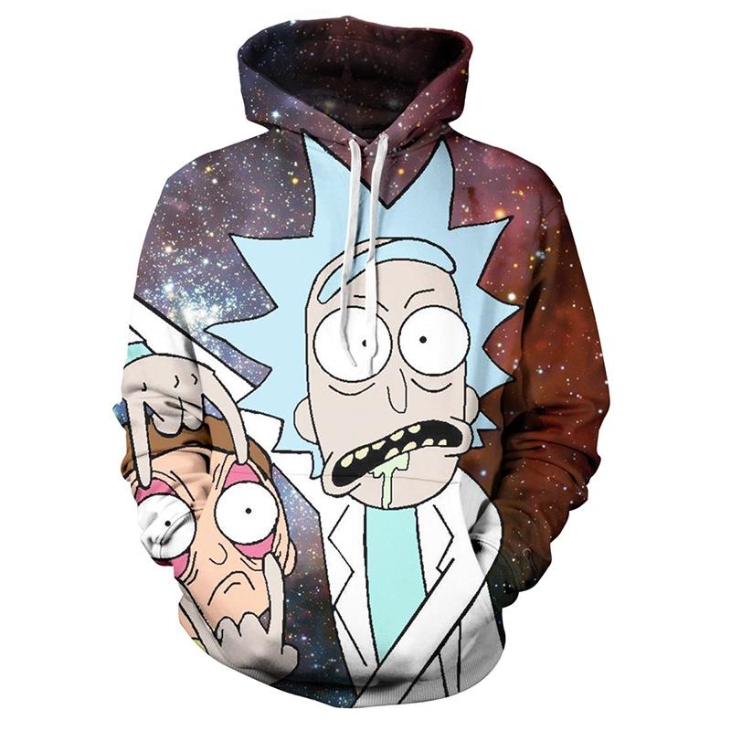 Cartoon And Rick 3d Print Casual Hoodies Women Men Sweatshirt New Pullover