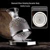 Rotating Burgundy Wine Decanter & High-Stemmed Glass Set