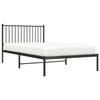 Maison Exclusive - Cadre de lit métal sans matelas avec tête de lit noir 107x203cm