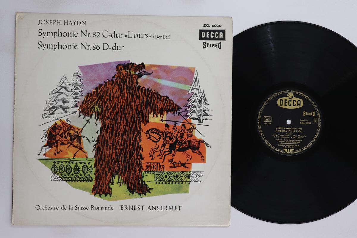 

LP Record ERNEST ANSERMET, L ORCHESTRE DE LA - Haydn Symphony No82 L Ours / Sympho SXL6020 DECCA 1962 Germany Classical Used