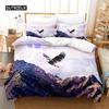 Blue Sky Eagle Queen Bedding Set Duvet Cover Set Bedding Digital Printing Bed Linen King Size Duvet Cover Set Bedding Set