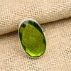 Gorgeous Peridot Gemstone Handmade 925 Solid Sterling Silver Jewelry Ring For Her