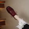 Krazing Pot Sheepskin Round Toe Size 42 Loafers Med Heels Lace Up Size 41 Rome Gladiator Autumn Pumps