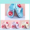 Adorable Girls Summer Hole Shoes Breathable And Lightweight Slip-on Sandals For Kids