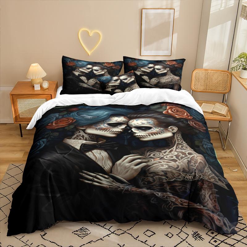Animation Series 3D Digital Printing Three-Piece Bedding Kit Bed Sheet Quilt Cover