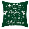 Christmas Elk Pillow Cover Home Gift Cushion Cover Fabric Sofa Pillow Cover