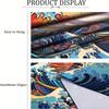 2D Printing Psychedelic Great Wave Tapestry for Wall Decoration