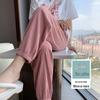 Petite Ice Silk Drawstring Sweatpants, Women's Summer Thin Lantern Style, Mosquito-Proof, Cuffed for Cool Comfort.