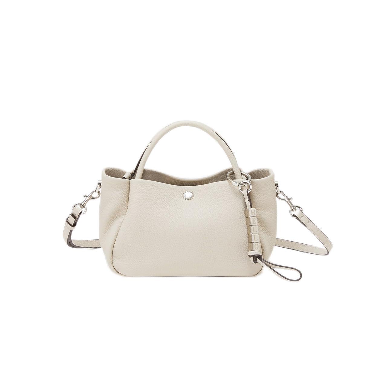 Topkapi Breath TOPKAPI Shrink Leather Mini Tote Bag with Shoulder 501087030225 StrapCharm Off-White Women s 17900₽