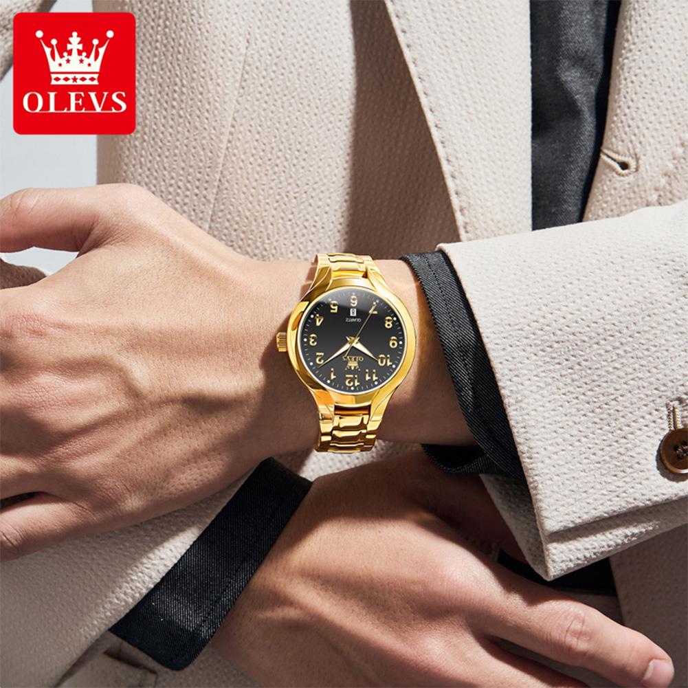 OLEVS 3650 Luxury Arabic Numerals Waterproof Classics Man Business Quartz Wrist Watch
