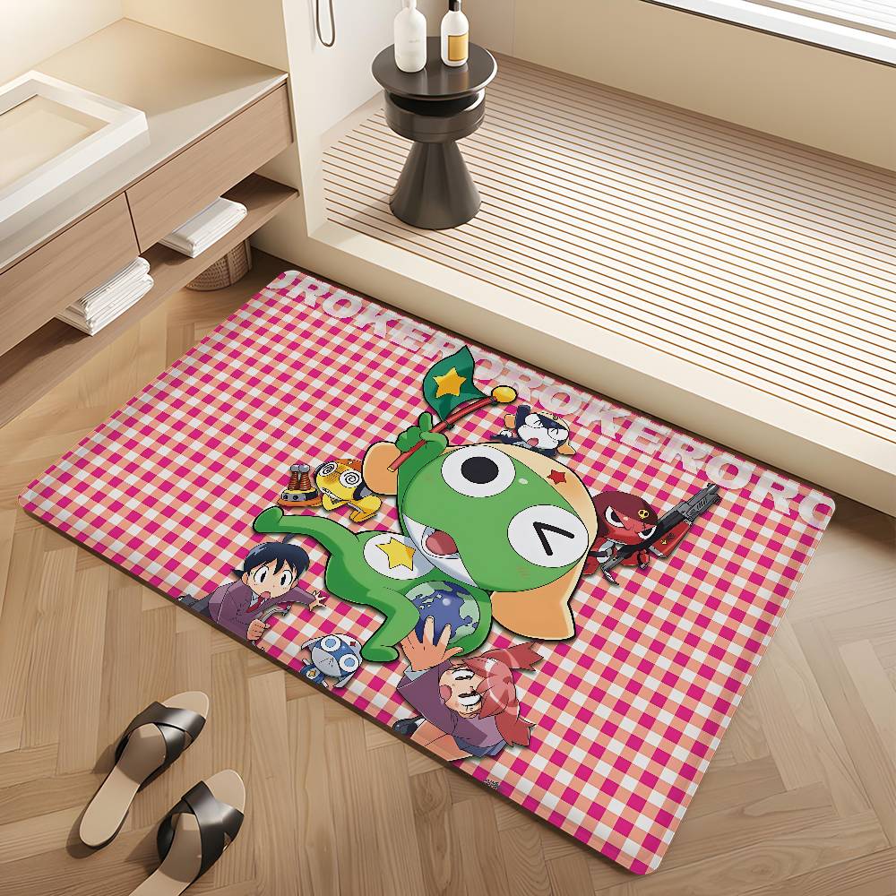 Anime Keroro Gunsou Frog Kitchen Mat Cheaper Anti-slip Modern Living Room Balcony Printed Modern Home Decor