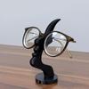 Curved Design Side-Face Shaped Eyeglass Holder Creative Artistic Desk Decor  Art Storage
