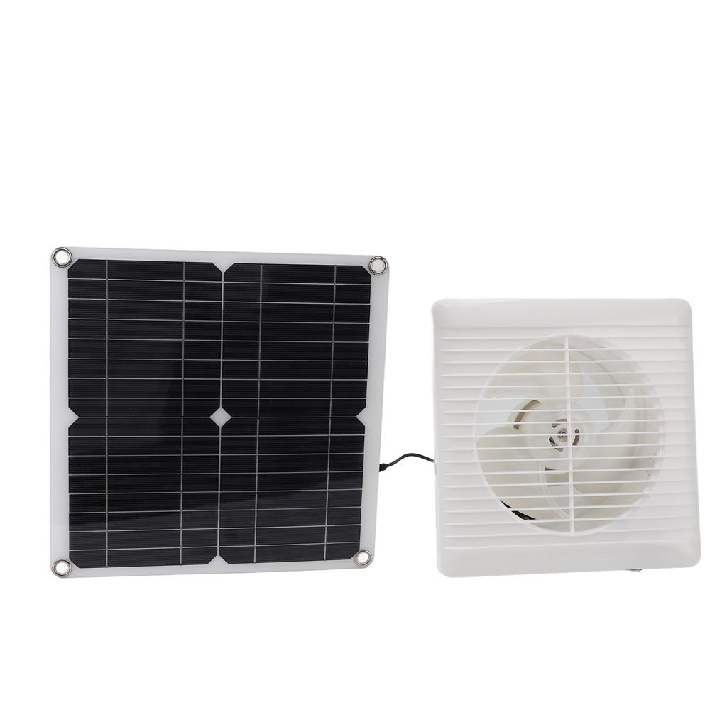 Solar Fan 12W 12V DC Monocrystalline Solar Panel Powered Exhaust Fan for Outdoor Greenhouse