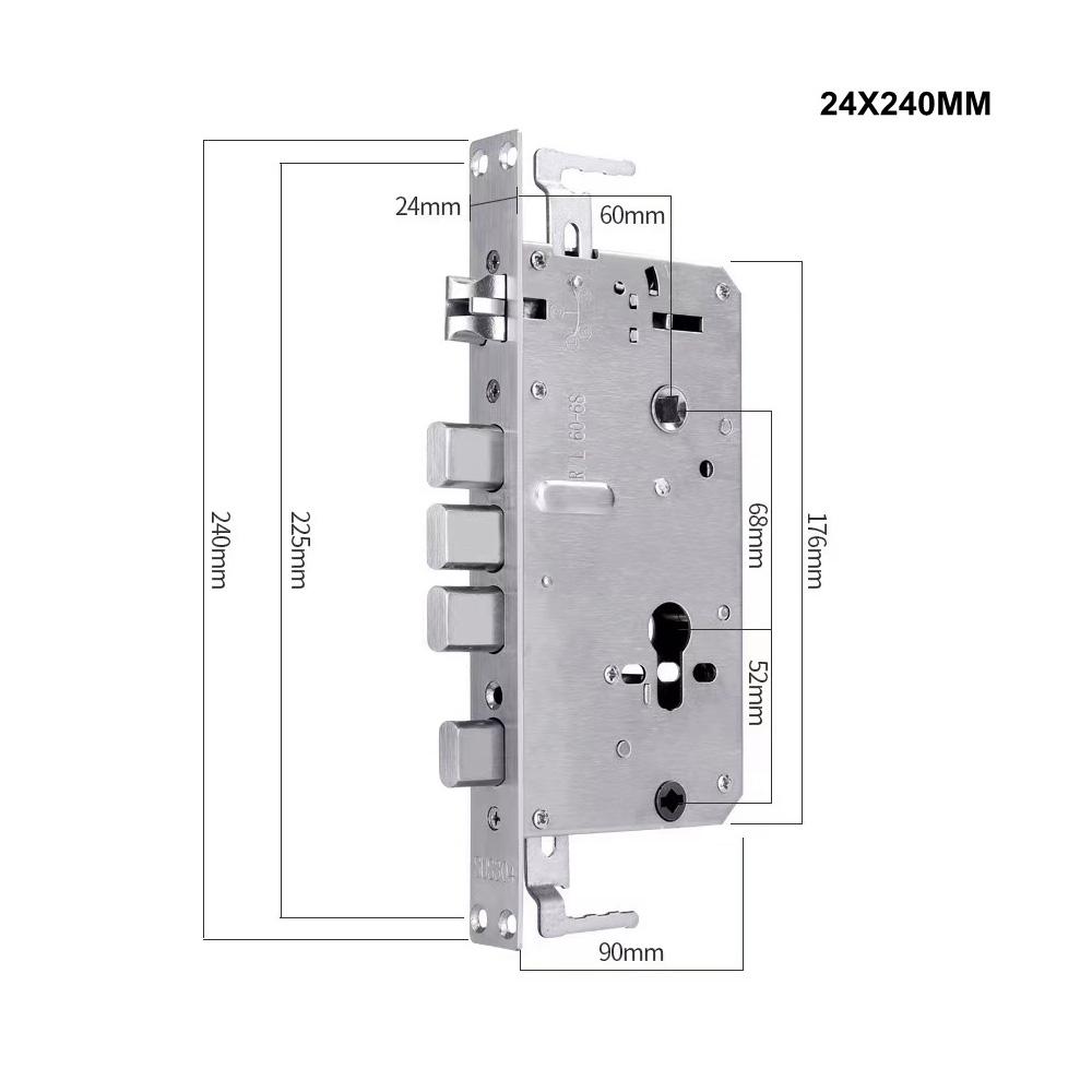 WAFU Smart Lock with Camera 3D Face Recognition Keyless Entry Door Lock Handle Aluminum Alloy