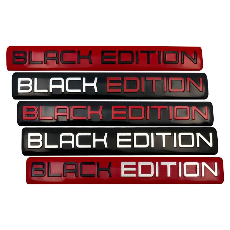 3D Aluminium SCHWARZE EDITION Emblem LIMITIERTE EDITION Abzeichen Autoaufkleber Aufkleber Für Motorrad Auto Auto Innen- und Außenaufkleber