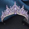 Baroque Bridal Crown Princess Girls Tiaras Birthday Hair Accessory Elegant Wedding Headwear for Brides Headbands