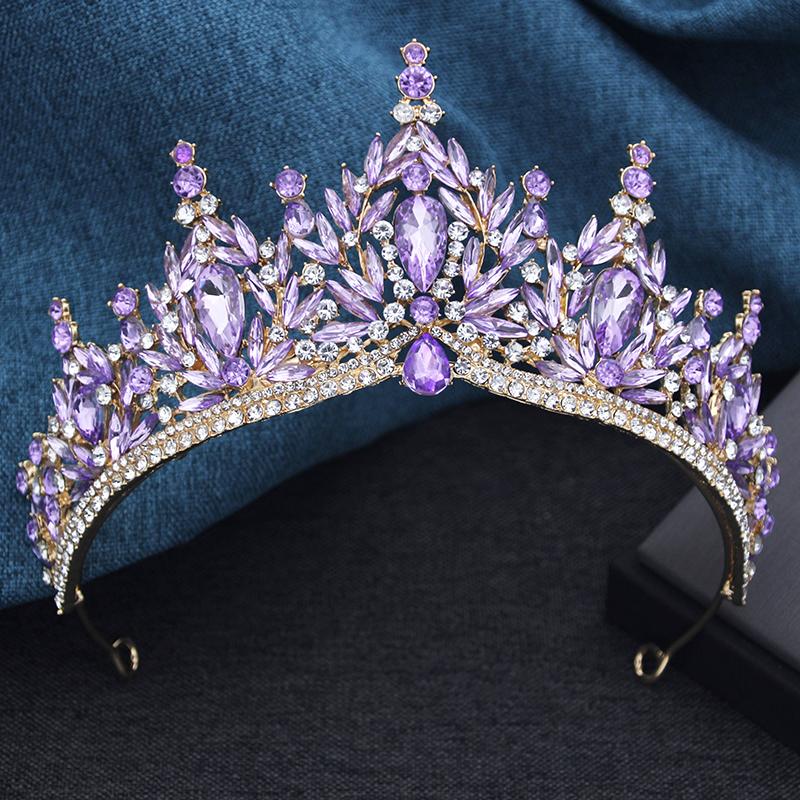 Baroque Bridal Crown Princess Girls Tiaras Birthday Hair Accessory Elegant Wedding Headwear for Brides Headbands