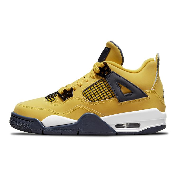 

Новые кроссовки Jordan для детей Air Jordan 4 Retro Баскетбольные кроссовки 408452-700 35.5