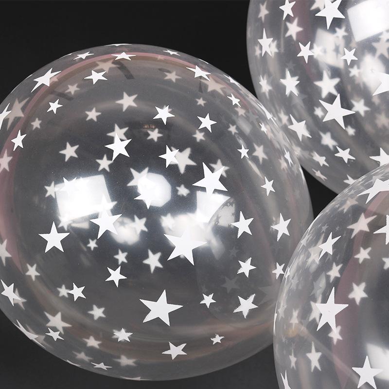 20/50Pcs 12Inch Pentagram Balloons Star Print Balloon Birthday Party Decorations Adult Kids Air Ball Helium Globos Wedding Decor