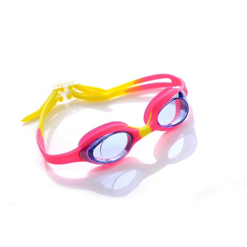 Boxed children's silicone anti-fog swimming goggles