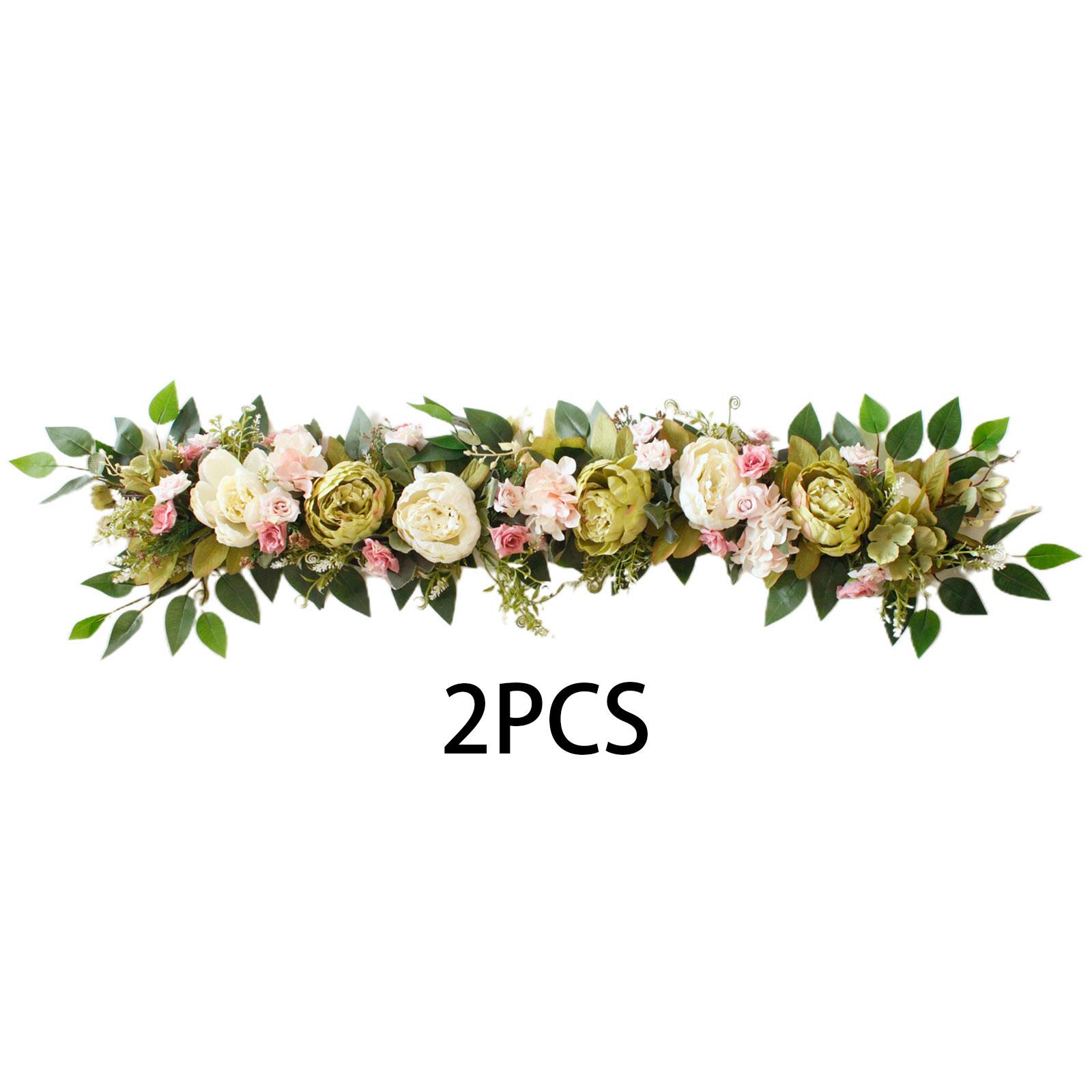 

2 шт. Свадебная арка цветы Реалистичные Элегантные Искусственные Цветочные Гирлянды для Обеденного Стола Вечеринки Type 2