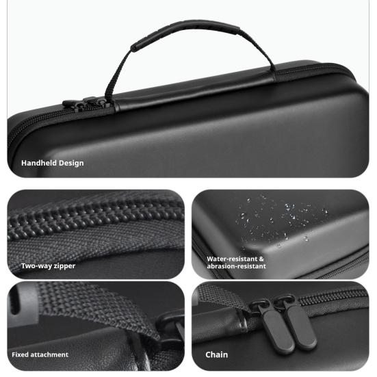 Geantă de transport pentru Legion Go S Portabil Carcasă dură Pungă de călătorie Rezistentă la șocuri Geantă de depozitare protectoare cu mâner pentru consolă, controller, dock