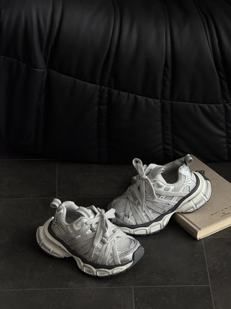 XSHX Paris Schwerindustrie Dirty Daddy Schuhe Herbst Doppelgurt Jungen und Mädchen Spinnennetz Riemen Jungen und Mädchen Klettverschluss Sport