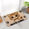 A Smart Kitten Claw Print Welcome Door Mat Decoration Floor Mat Door Mat Cute Cat Elements Home Door Mat