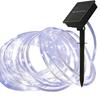 Waterproof LED Solar String Lights - Rainbow Tube Fairy Lights for Trees, Outdoor Holiday Decoration