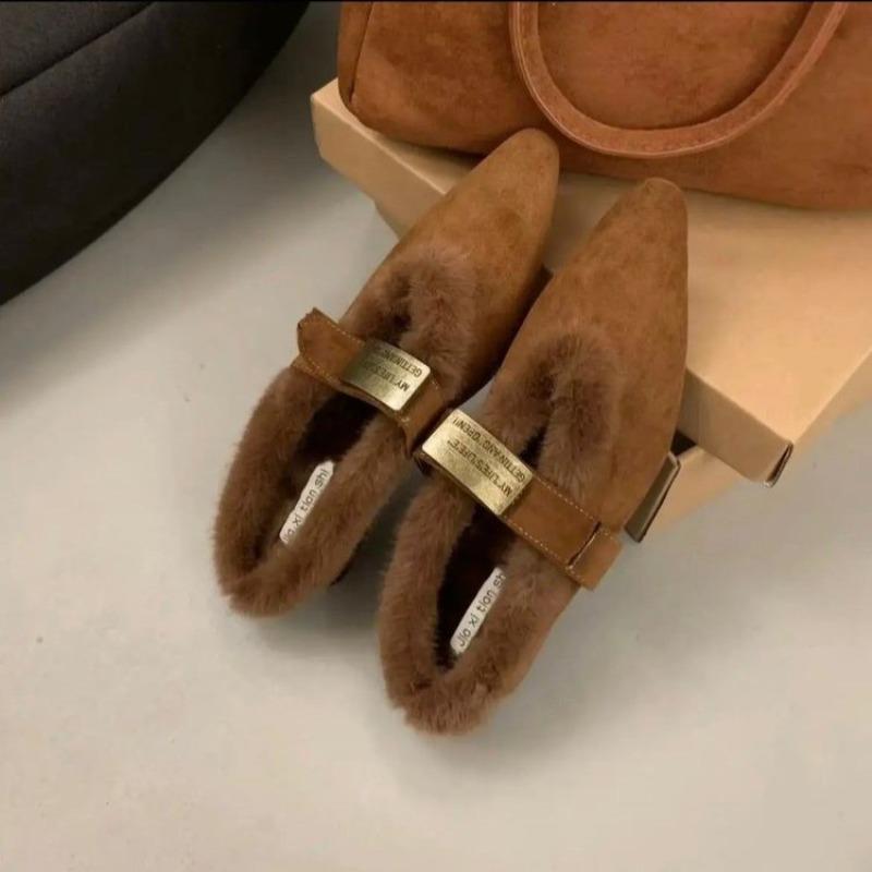 

Мода 2024 года, брендовая женская обувь Baotou, женские тапочки, модные повседневные тапочки с леопардовым принтом, женские новые тапочки на плоской подошве с металлическим декором 37 коричневый