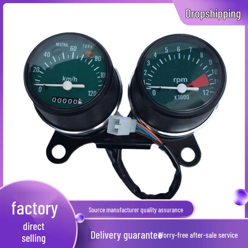 

Новый Ретро Мотоцикл CG125 Двойной Спидометр Тахометр Прибор