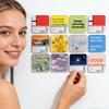 10 Piece Adhesive Acrylic Square Magnet Making Kit  Clear Refrigerator Magnet Design Set for Kitchen Cabinet Classroom