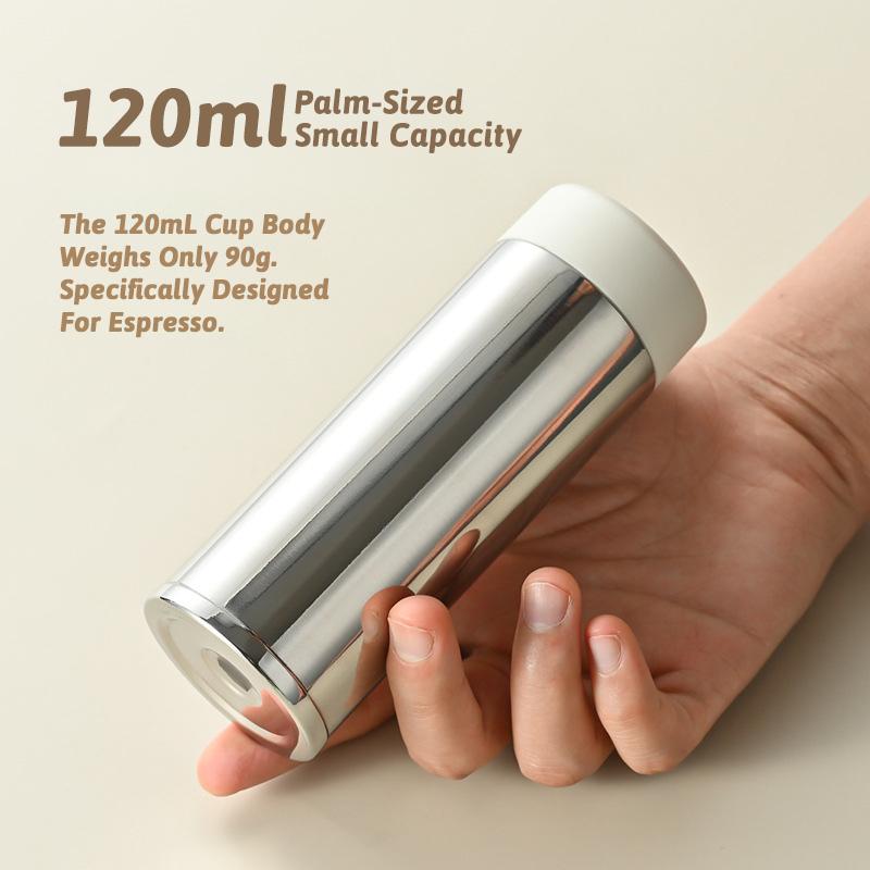 120/150/180ml Mini 316 Stainless Steel Portable Thermos Cup Vacuum Thermal Insulation Pocket Cup Small Water Bottle for Espresso