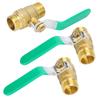 3Pcs Ball Valve Dual Male 12in Thread Switch Water Pipe Tube Thickened Brass Shut Off Valve