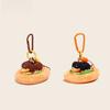 Dog Sausage Jinnew Burger Bun Plush Keychain Pendant With Magnetic Attraction