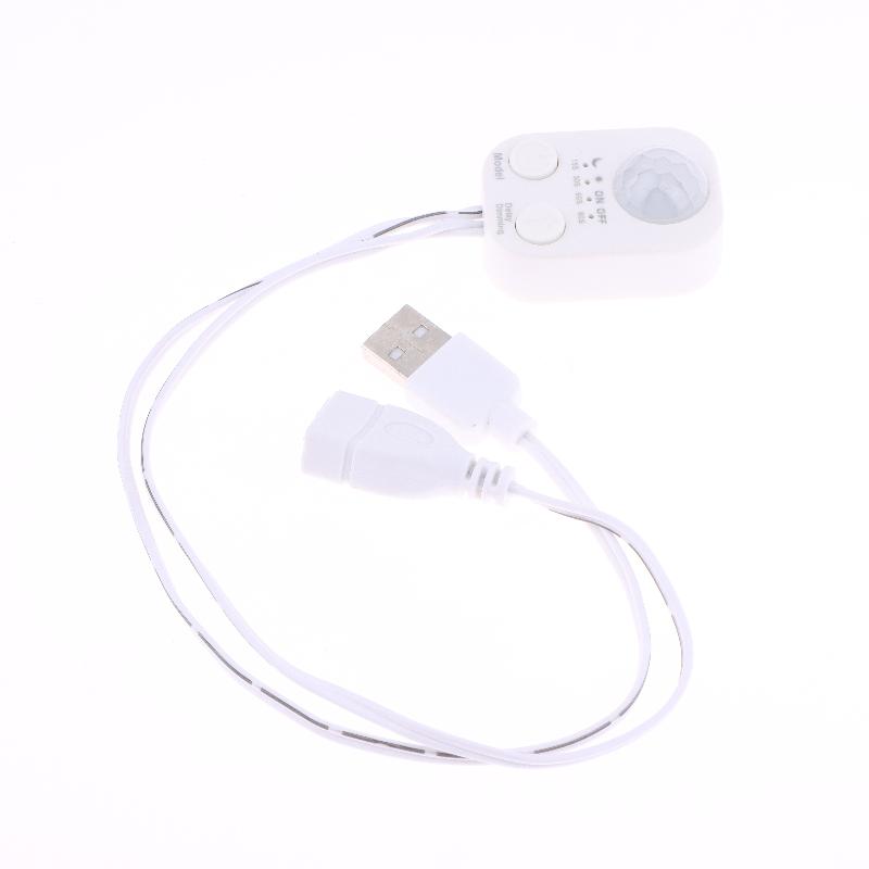 1/2 Stück DC 5V-24V USB PIR Menschlicher Bewegungssensor Detektor Schalter Körper Infrarot Bewegungssensor Timer für LED Lichtleisten