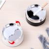 Stainless Steel Ashtray Round Windproof Ashtrays With Rotating Lid For Home Garden Outdoor Indoor Smoking Accessory