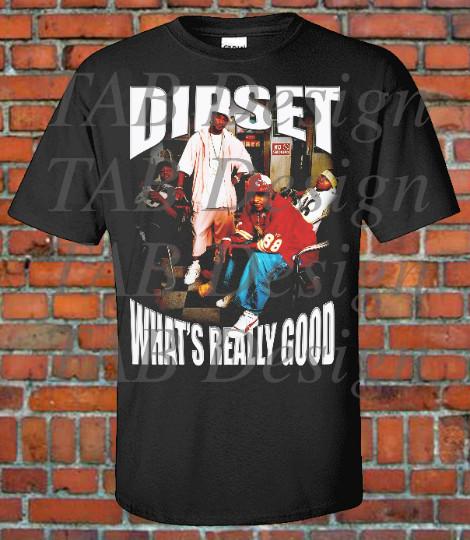 DipSet Rap Hip Hop Rapper 90s Retro Vintage T Shirt Bootleg Style Harlem NYC Dip Unisex T-Shirt XXL
